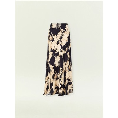 Юбка а-силуэта из вискозы, S1055/carn