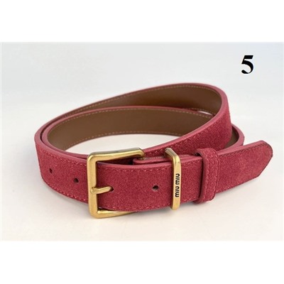 Матовый кожаный женский пояс из воловьей кожи