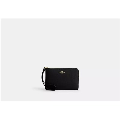 Corner Zip Wristlet In Signature Canvas With Stripe