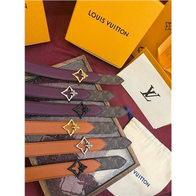 Женский двухсторонний ремень в трендовых расцветках   LOUI*S VUITTO*N