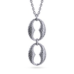 Кулон Рептилия (покрытие родий) 88-93см, Есть комплект