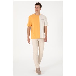 Erkek Bej Slim Fit Jean Pantolon