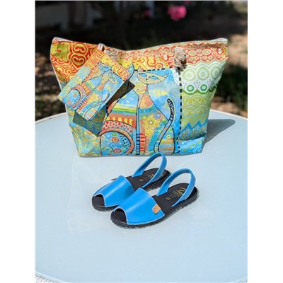 КОМБО AB.ZAPATOS  320-8 PC TURQUESA + ARTE GATOS (330) Turquesa АКЦИЯ