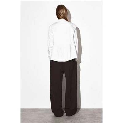 Женская свободная рубашка с оборкой КО*С