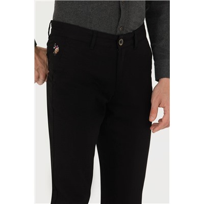 Erkek Siyah Kanvas Pantolon