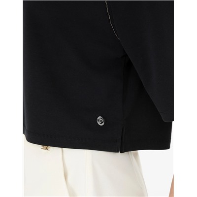 Siyah Comfort Fit Sweatshirt