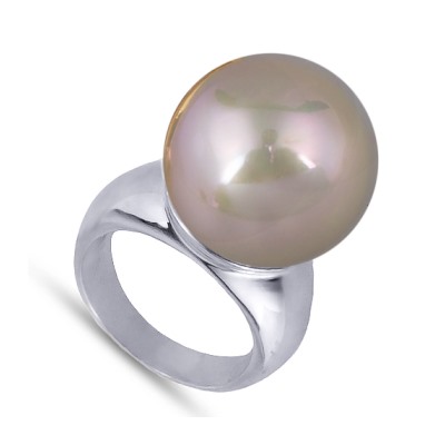 Кольцо (Майорка 16мм шампань; покрытие родий)