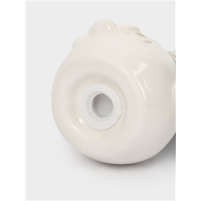 Емкость для соли или перца, 8 см, фарфор P, бело-голубая, Снеговик, Snowfall