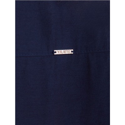 Укороченная блузка с V вырезом из плотного лиоцелла