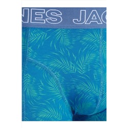 Jack & Jones J&J Jaccanvey Erkek 3'lü Renkli Logolu Açık Mavi Lacivert Mavi Boxer Paketi