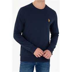 Erkek Lacivert Bisiklet Yaka Sweatshirt