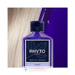 Phyto Violet Shampooing Déjaunissant Cheveux Blonds Décolorés, Gris, Blancs 250ml