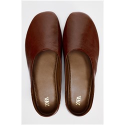 FLAT LEATHER SHOES