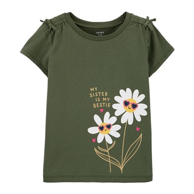 Carter's | Kid Heart Cat Jersey Tee