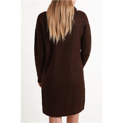 Vestido-jersey Marrón