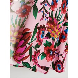 Viskose Kleid mit Muster