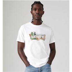 Model is 6'1", Waist 30", Wearing size medium Classic Graphic T-shirt