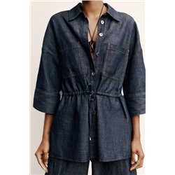 LINEN SAFARI SHIRT