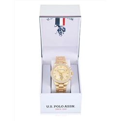 LADIES GOLD EMBELLISHED BEZEL WATCH