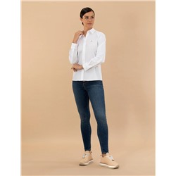 Beyaz Slim Fit Uzun Kollu Gömlek