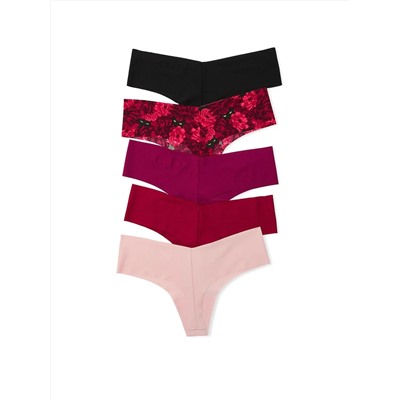 Victoria's Secret 5-Pack No-Show Thong Panties