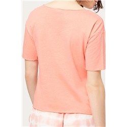 Льняная футболка Noa Coral