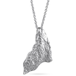 Кулон 45-50см (покрытие матовый родий)