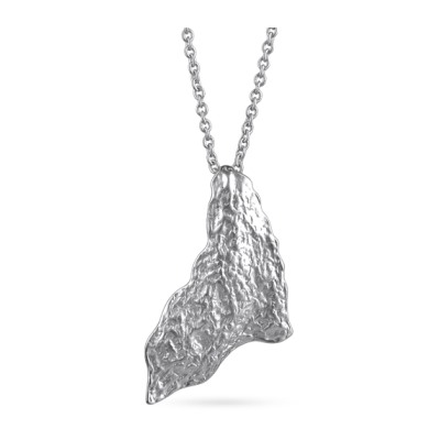 Кулон 45-50см (покрытие матовый родий)