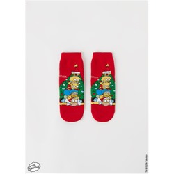 Stoppersocken mit weihnachtlichem The Simpson-Motiv für Kinder
