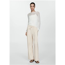 Pantalón lyocell recto