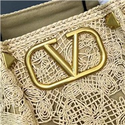 Сумка тоут из мешковины Valentin*o 🩷  Топ на лето