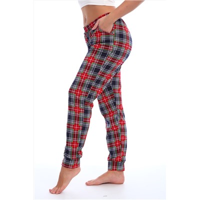 Брюки пижамные женские в клетку
