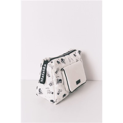 Neceser grande nylon blanco Mafalda