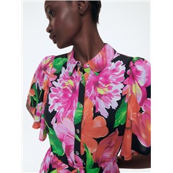 EcoVero™ Gemusterte Bluse