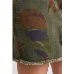 Minifalda de camuflaje floral