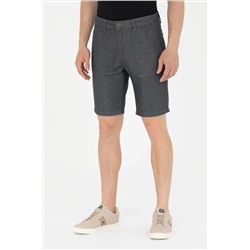 Erkek Açık Gri Jean Şort