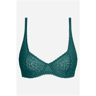 Sujetador con aro de encaje floral