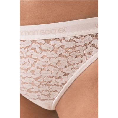 Braga brasileña animal print marfil