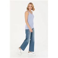 Kadın Mavi Basic Tişört