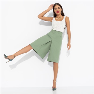 Юбка-шорты с карманами, Девочкам это нравится (green)