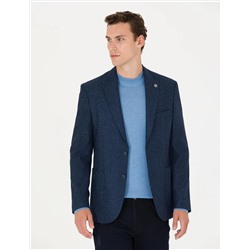 Açık Lacivert Slim Fit Ceket