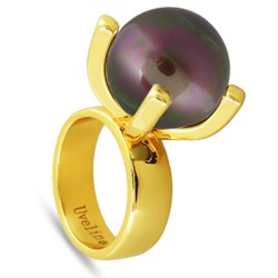 Кольцо (Майорка 16мм шоколад; покрытие золото), Есть комплект