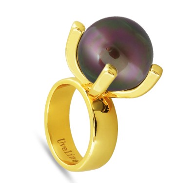 Кольцо (Майорка 16мм шоколад; покрытие золото), Есть комплект