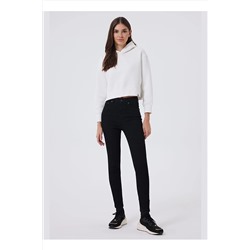 Lee Cooper Yüksek Bel Dar Paça Super Skinny Siyah Kadın Denim Pantolon 241 LCF 121025 JAYCEE NICOLE 5003069019