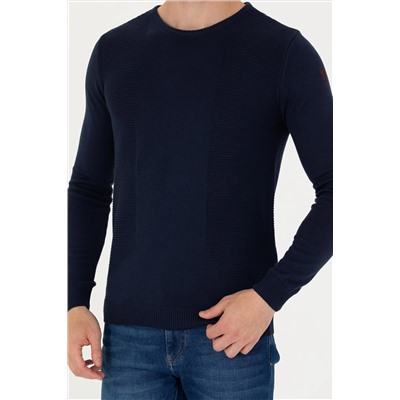 Erkek Lacivert Kazak