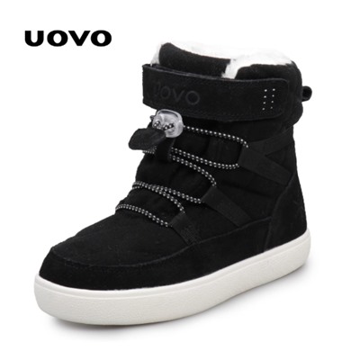 Зимние ботинки из замши