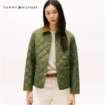 Женская стеганая вельветовая куртка ТОММИ ХИЛФИГЕ*Р