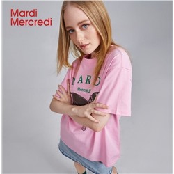 Женская хлопковая футболка Mardi Mercred*i