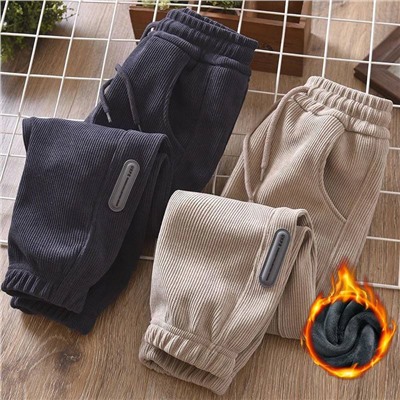 Утепленные брюки для мальчиков на флисе