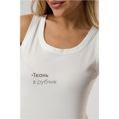 Майка женская в рубчик